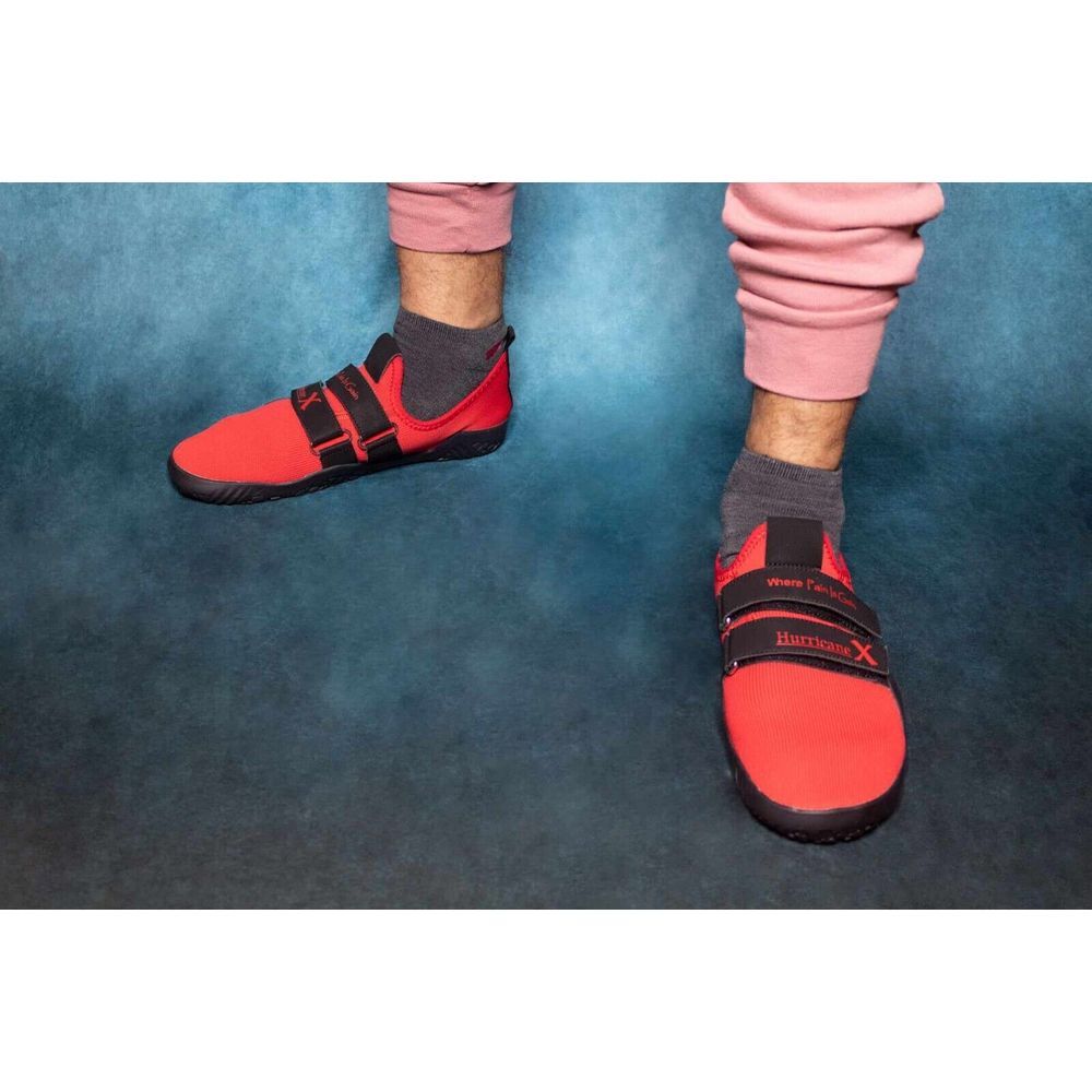 Size‎ 9 Hurricane X Men's Gym/Boxer Weighlifting Performance Comfort  Red Shoes - Picture 10 of 16